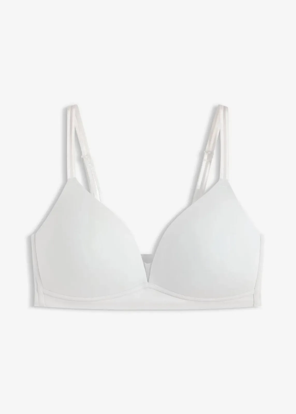 bonprix Wäsche·Bhs|Seamless^Feel Comfort Schalen-BH ohne Bügel mit Mesheinsatz cremeblau