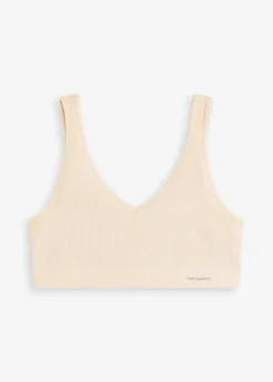 bonprix Wäsche·Basics|Wäsche·Bhs^Feel Comfort Seamless Bustier gerippt sandbeige meliert