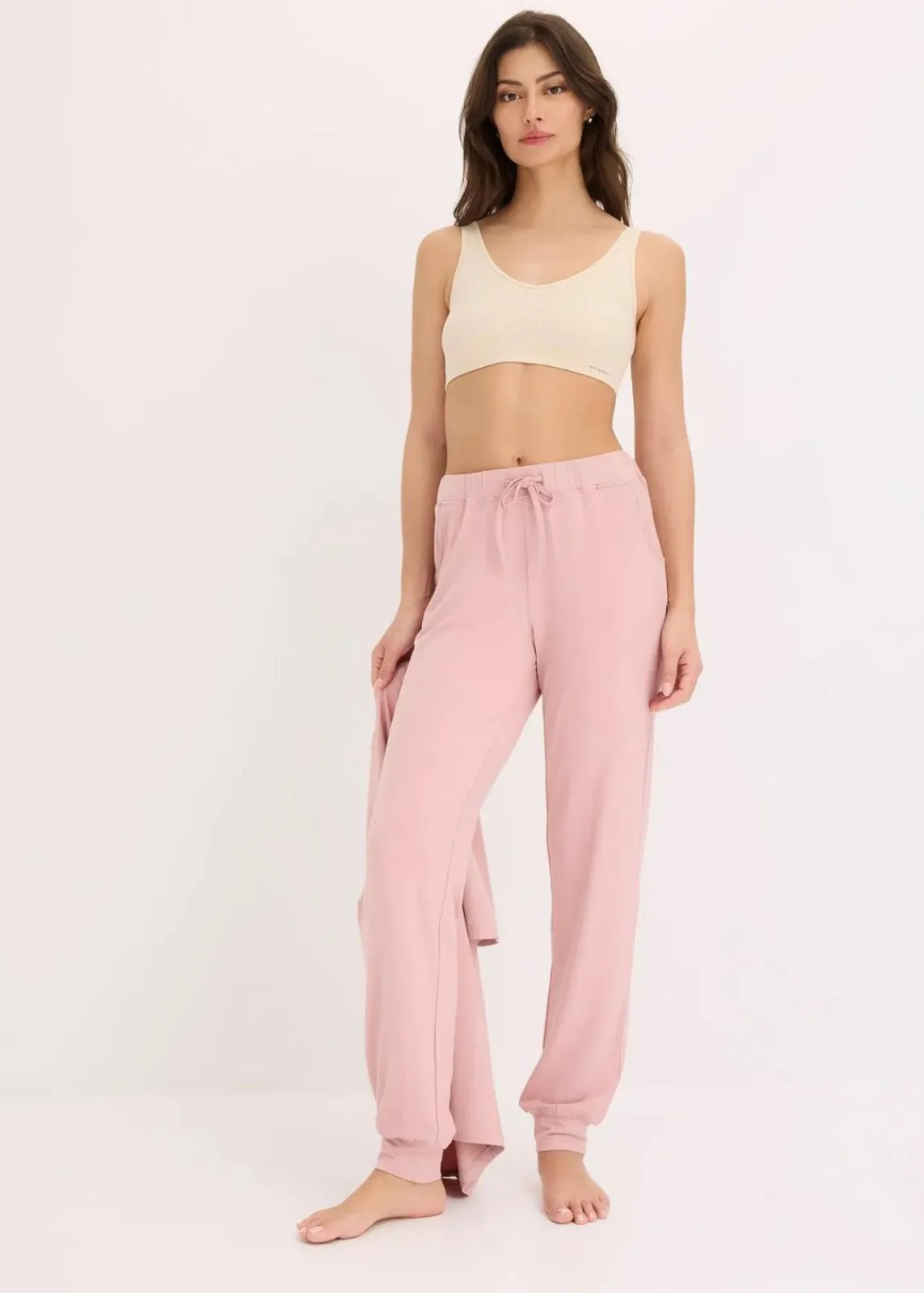 bonprix Wäsche·Basics|Wäsche·Bhs^Feel Comfort Seamless Bustier gerippt sandbeige meliert