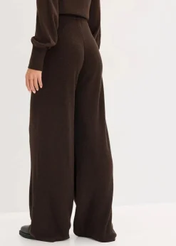 bonprix Hosen|Zweiteiler & Sets^Feinstrickhose dunkelbraun meliert
