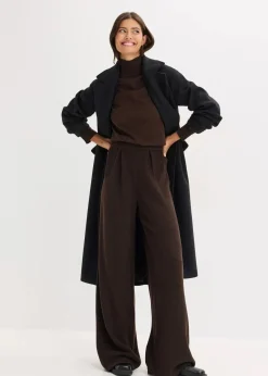 bonprix Hosen|Zweiteiler & Sets^Feinstrickhose dunkelbraun meliert