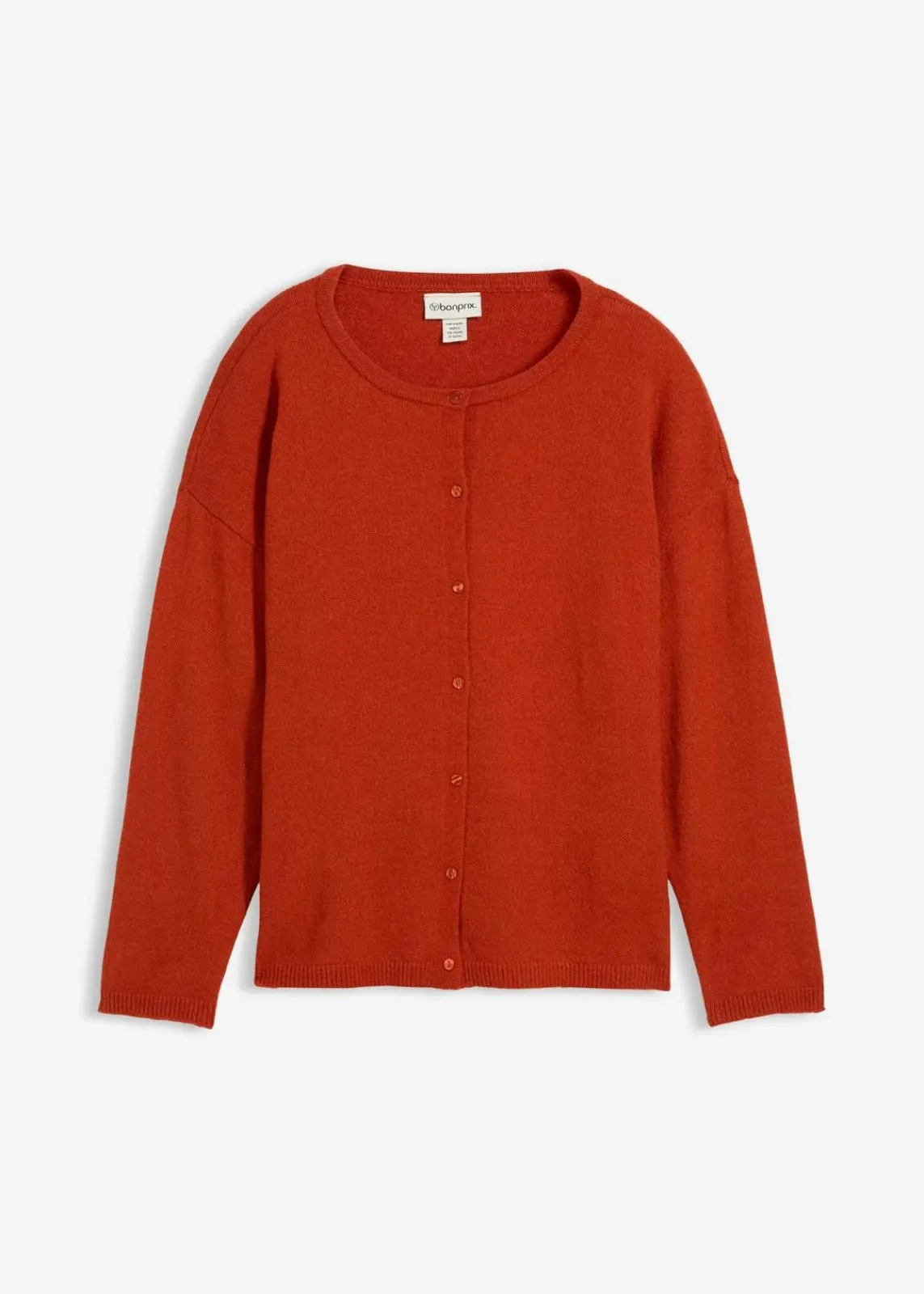 bonprix Bekleidung·Röcke|Bekleidung·Jeans^Feinstrickjacke lavaorange