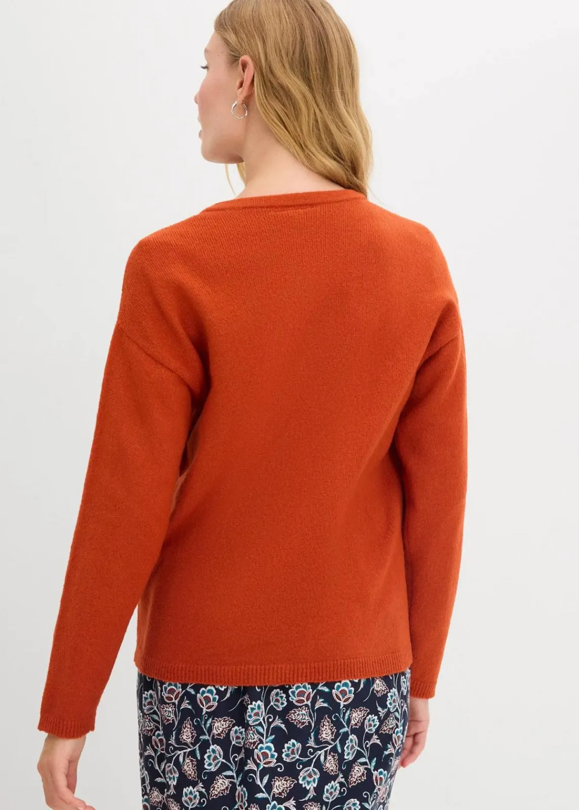 bonprix Bekleidung·Röcke|Bekleidung·Jeans^Feinstrickjacke lavaorange