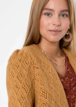 bonprix Pullover & Strickjacken|Strickmode^Feinstrickjacke camel