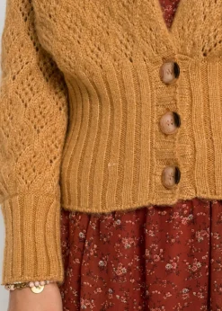 bonprix Pullover & Strickjacken|Strickmode^Feinstrickjacke camel