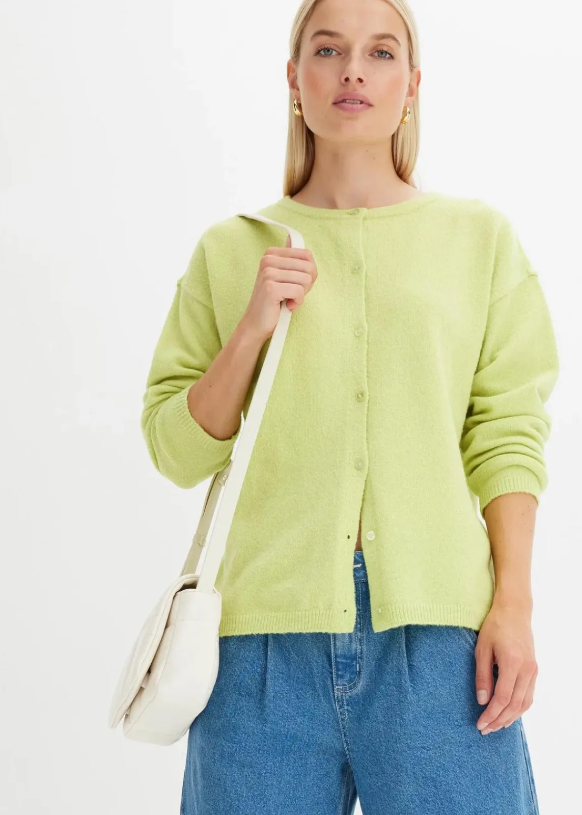 bonprix Strickmode|Pullover & Strickjacken^Feinstrickjacke mintgrün
