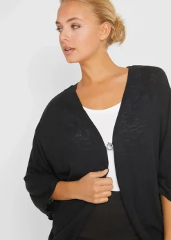 bonprix Bekleidung·Umstandsmode|Bekleidung·Jeans^Feinstrickjacke aus reiner Baumwolle schwarz