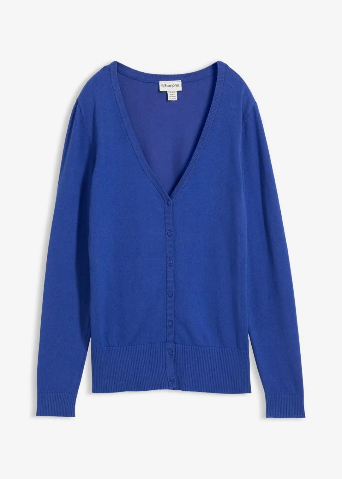 bonprix Bekleidung·Röcke|Bekleidung·Jeans^Feinstrickjacke mit Knopfleiste edelsteinblau