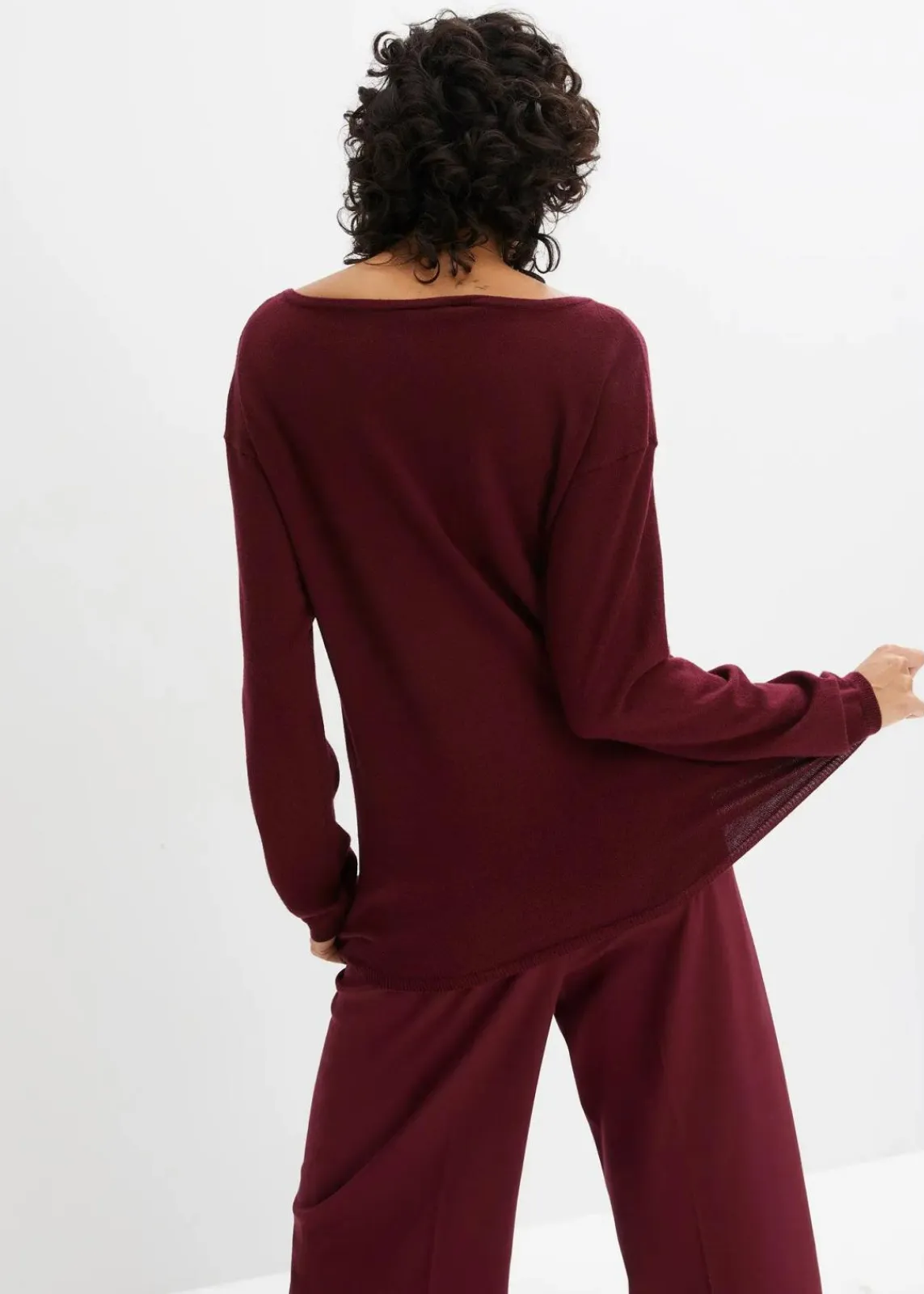 bonprix Bekleidung·Umstandsmode|Bekleidung·Jeans^Feinstrickpullover ahornrot
