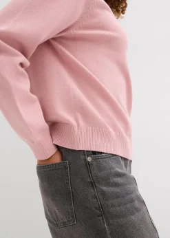 bonprix Pullover & Strickjacken|Basics^Feinstrickpullover aschrosa