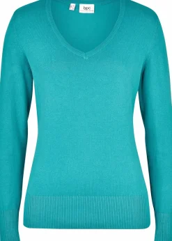 bonprix Strickmode|Pullover & Strickjacken^Feinstrickpullover meeresgrün