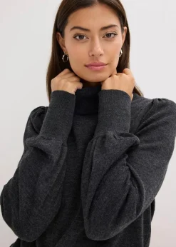 bonprix Zweiteiler & Sets|Strickmode^Feinstrickpullover anthrazit meliert