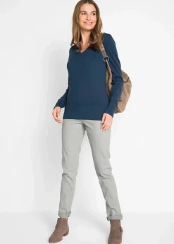bonprix Strickmode|Pullover & Strickjacken^Feinstrickpullover dunkelblau