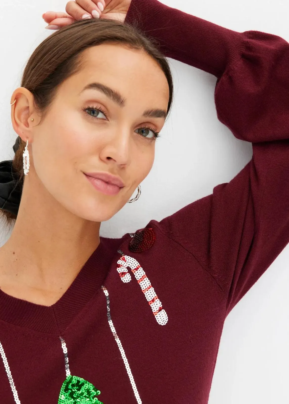 bonprix Bekleidung·Umstandsmode|Strickmode^Feinstrickpullover ahornrot