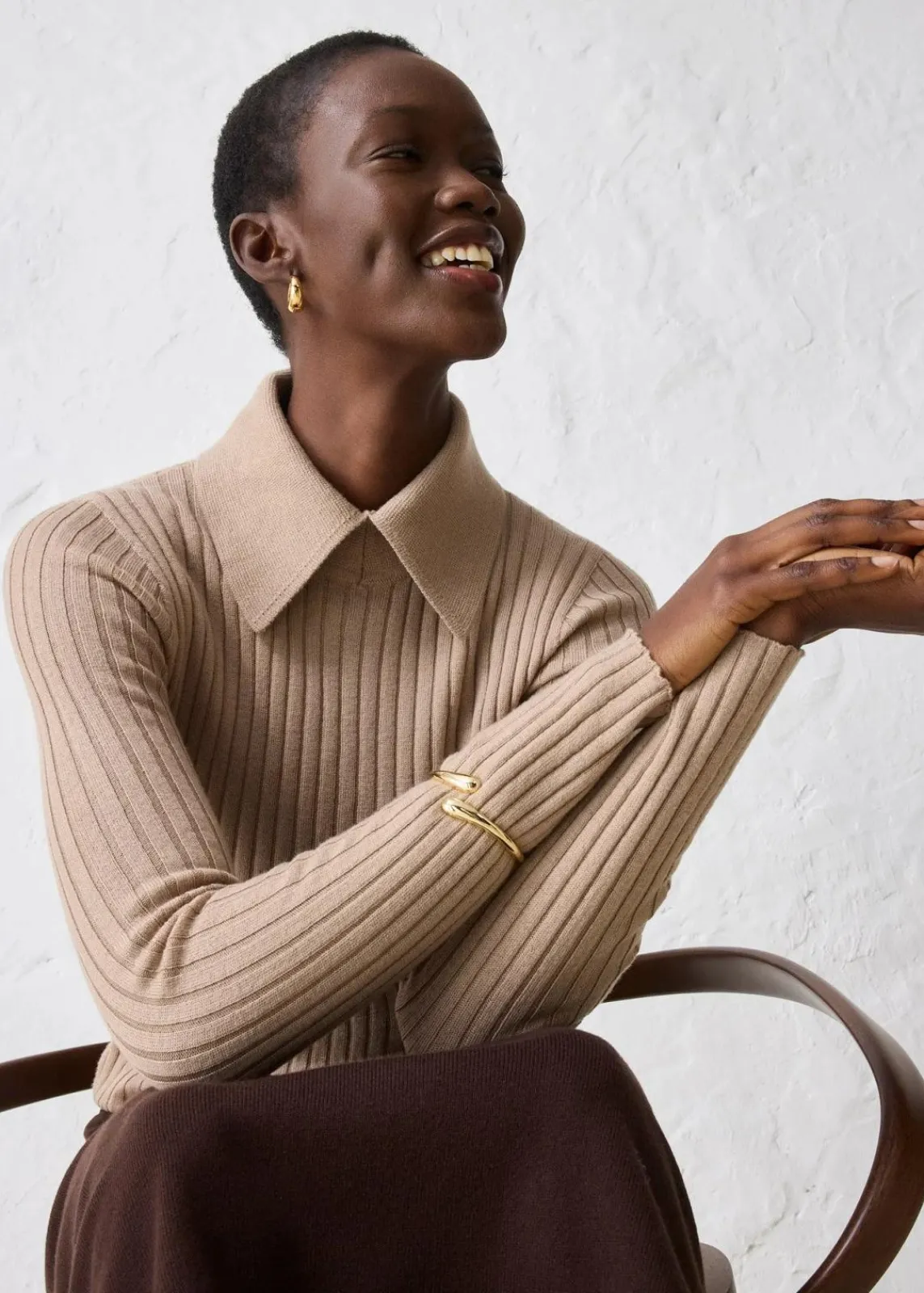 bonprix Bekleidung·Umstandsmode|Bekleidung·Jeans^Feinstrickpullover aus Merinowolle khakibeige