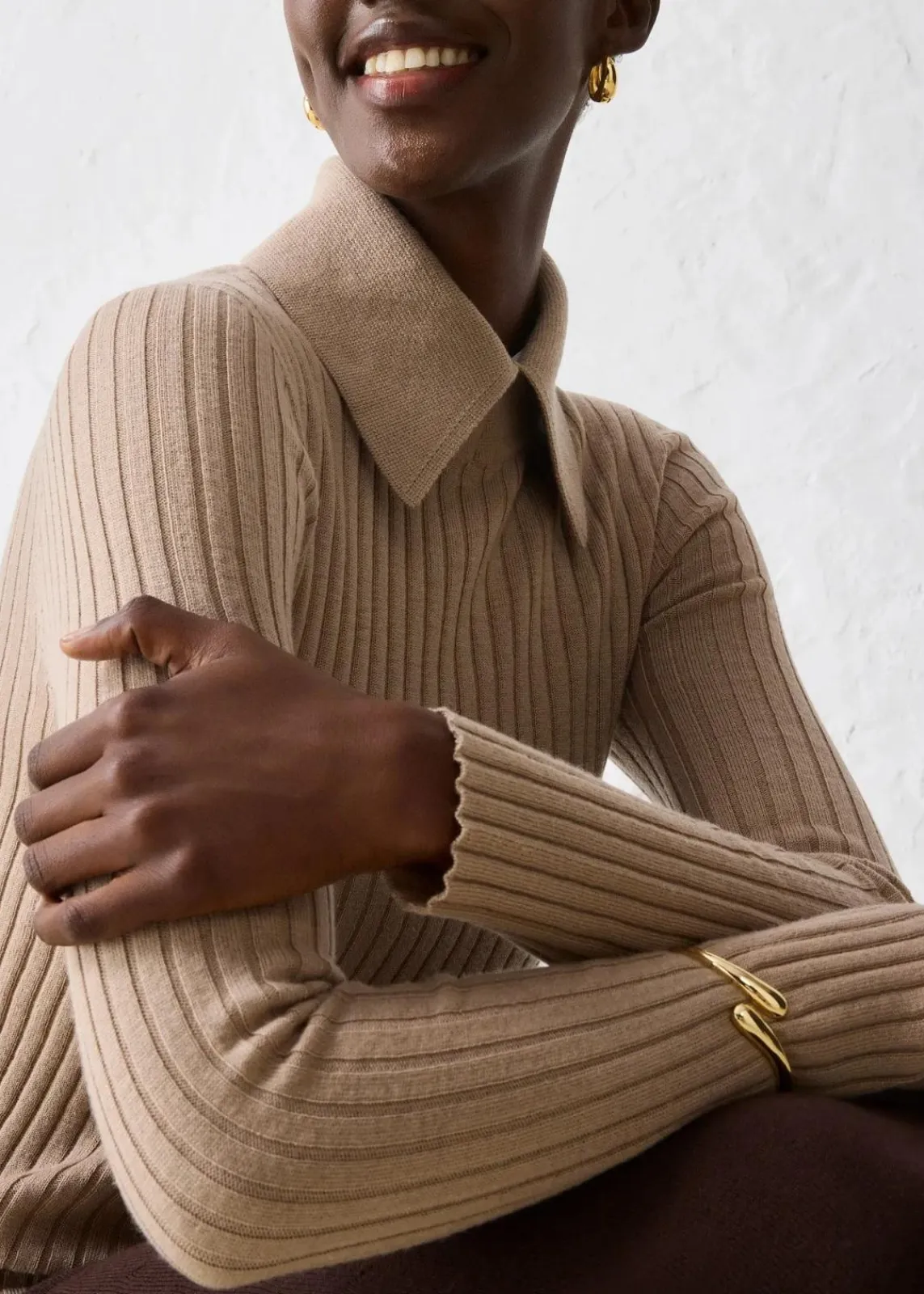 bonprix Bekleidung·Umstandsmode|Bekleidung·Jeans^Feinstrickpullover aus Merinowolle khakibeige