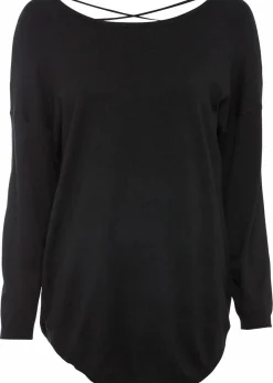 bonprix Bekleidung·Umstandsmode|Bekleidung·Jeans^Feinstrickpullover aus Viskose-Mix schwarz
