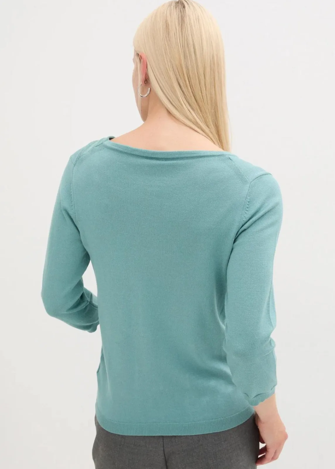 bonprix Bekleidung·Umstandsmode|Bekleidung·Jeans^Feinstrickpullover in Viskose-Mix mineralblau
