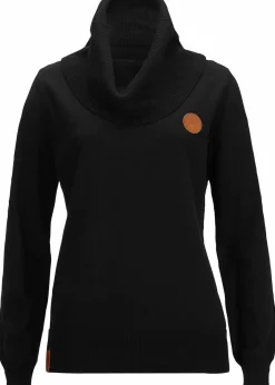 bonprix Bekleidung·Umstandsmode|Pullover & Strickjacken^Feinstrickpullover mit weitem Kragen schwarz