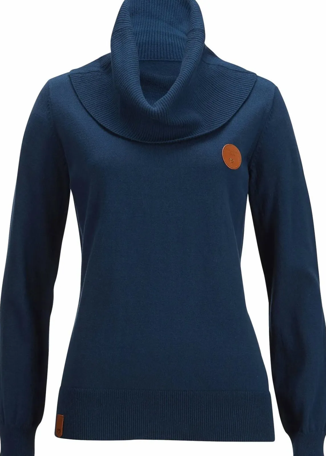 bonprix Bekleidung·Umstandsmode|Pullover & Strickjacken^Feinstrickpullover mit weitem Kragen dunkelblau