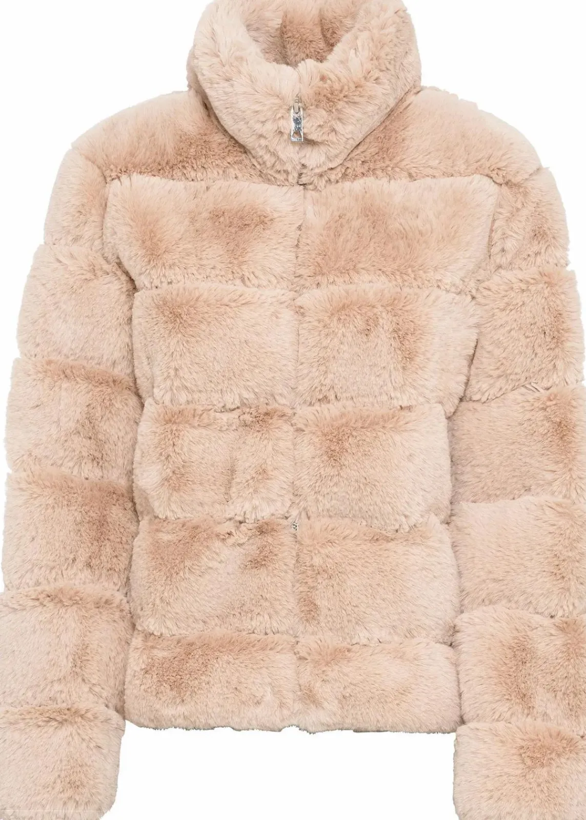 bonprix Bekleidung·Hosen|Jacken & Mäntel^Fellimitat-Jacke mit Reißverschluss rosebeige