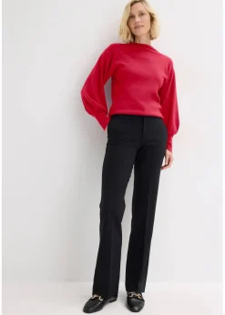 bonprix Bekleidung·Kleider|Hosen^Feminine Hose mit Bügelfalte schwarz