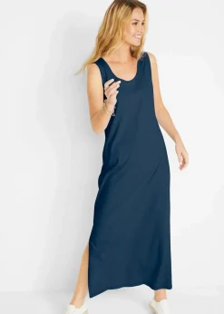 bonprix Bekleidung·Röcke|Basics^Figurbetontes Jerseykleid dunkelblau meliert