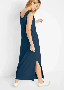 bonprix Bekleidung·Röcke|Basics^Figurbetontes Jerseykleid dunkelblau meliert