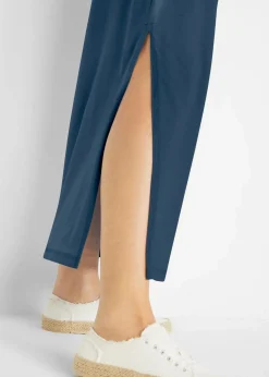 bonprix Bekleidung·Röcke|Basics^Figurbetontes Jerseykleid dunkelblau meliert