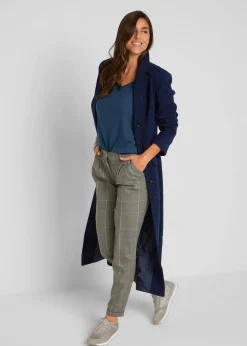 bonprix Shirts & Tops|Basics^Figurbetontes Langarmshirt (2er Pack) dunkelblau+anthrazit meliert