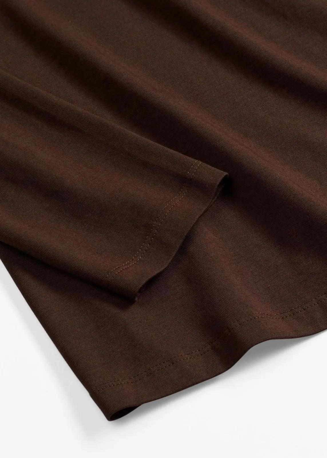 bonprix Shirts & Tops|Basics^Figurbetontes Langarmshirt dunkelbraun
