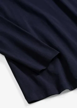 bonprix Shirts & Tops|Basics^Figurbetontes Langarmshirt tintenblau