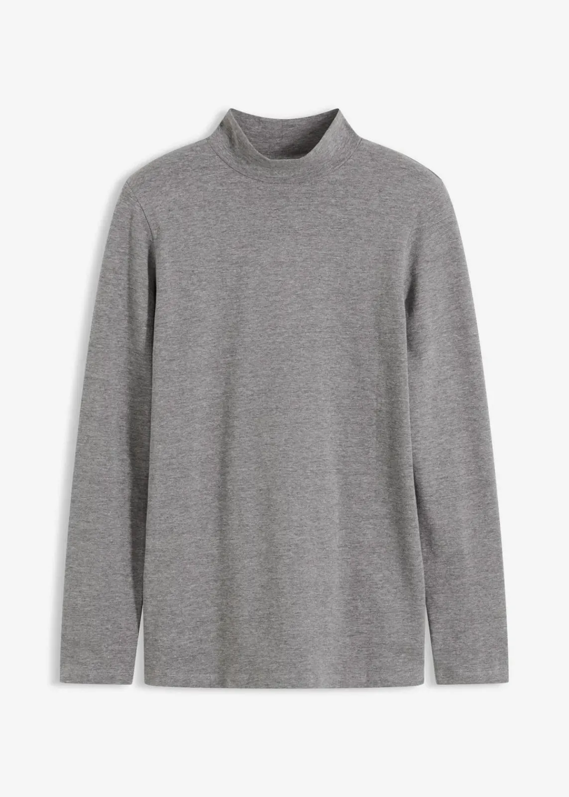 bonprix Shirts & Tops|Basics^Figurbetontes Langarmshirt grau meliert meliert