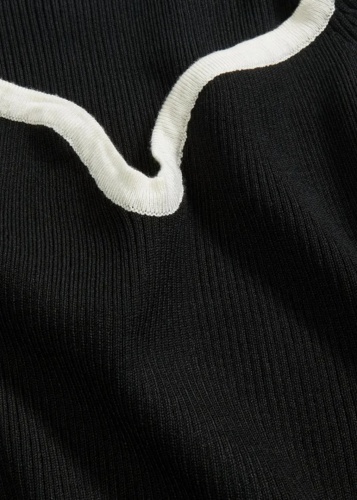 bonprix Bekleidung·Umstandsmode|Strickmode^Figurbetontes Strickkleid schwarz/wollweiß
