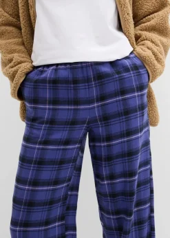 bonprix Bekleidung·Kleider|Hosen^Flanellhose aus reiner Bio-Baumwolle dunkelpazifik kariert