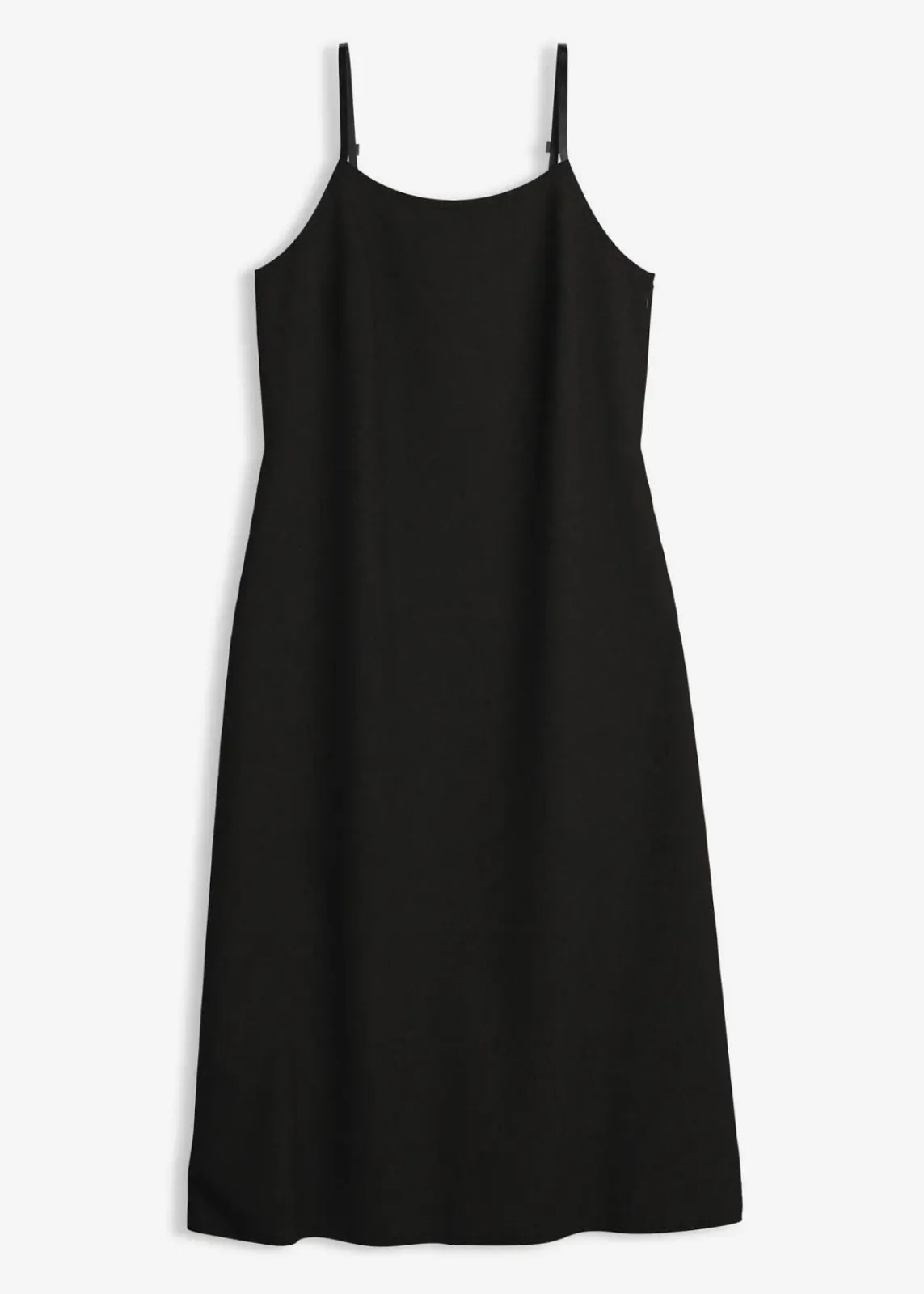 bonprix Kleider^Flanell-Trägerkleid aus reiner Baumwolle schwarz