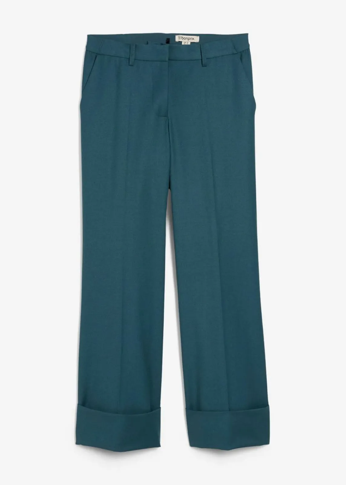 bonprix Hosen|Bekleidung·Kleider^Flared Hose mit Wollanteil pfeffergrün