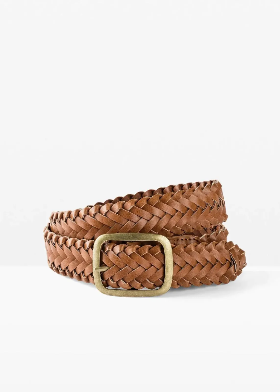 bonprix Gürtel|Schuhe & Accessoires In Spezialgrößen·Gürtel^Flechtgürtel mit matter Schließe braun