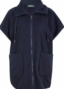 bonprix Sweat|Jacken & Mäntel^Fleece-Weste aus recyceltem Polyester dunkelblau