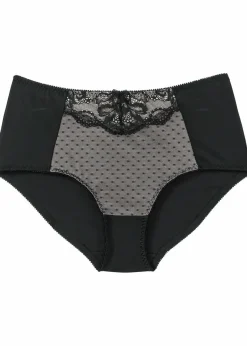 bonprix Wäsche·Dessous|Wäsche·Höschen^Formslip mit Spitze schwarz/sandbeige