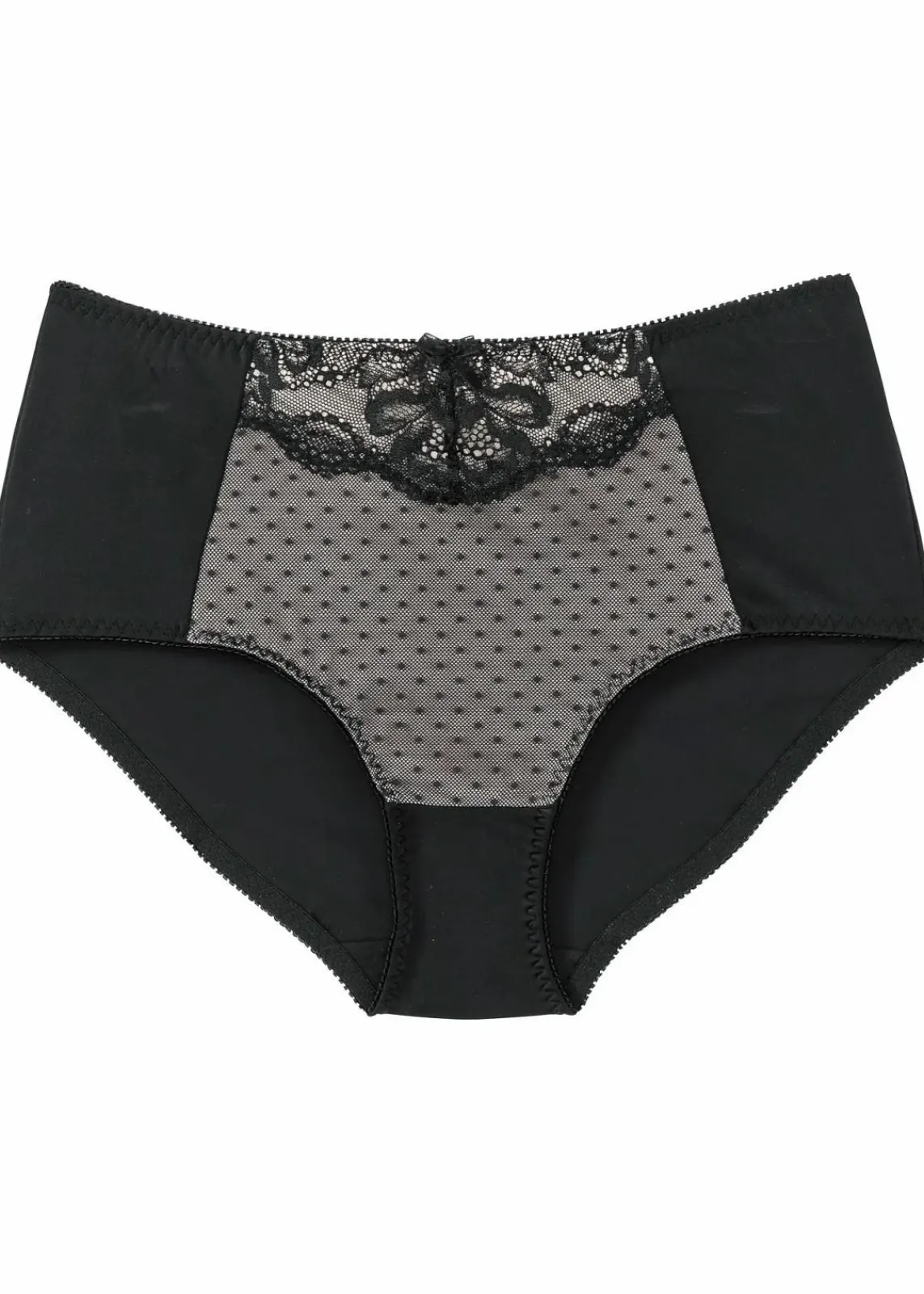 bonprix Wäsche·Dessous|Wäsche·Höschen^Formslip mit Spitze schwarz/sandbeige