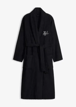 bonprix Wäsche·Basics|Wäsche·Bademäntel^Frottee Bademantel schwarz