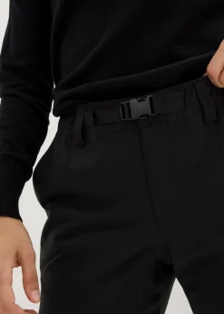 bonprix Nachhaltigere Materialien^Funktionhose mit Fleecefutter und Taschen, wasserdicht schwarz
