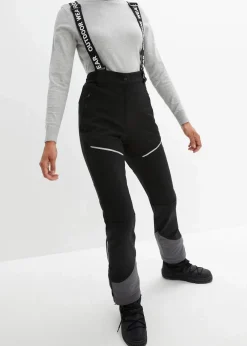 bonprix Nachhaltigere Materialien^Funktionshose aus Softshell mit Stretch, wasserabweisend schwarz