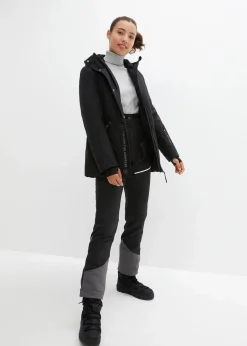 bonprix Nachhaltigere Materialien^Funktionshose aus Softshell mit Stretch, wasserabweisend schwarz