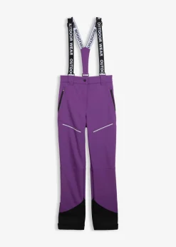 bonprix Nachhaltigere Materialien^Funktionshose aus Softshell mit Stretch, wasserabweisend tiefviolett