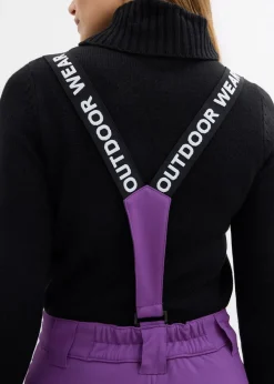 bonprix Nachhaltigere Materialien^Funktionshose aus Softshell mit Stretch, wasserabweisend tiefviolett