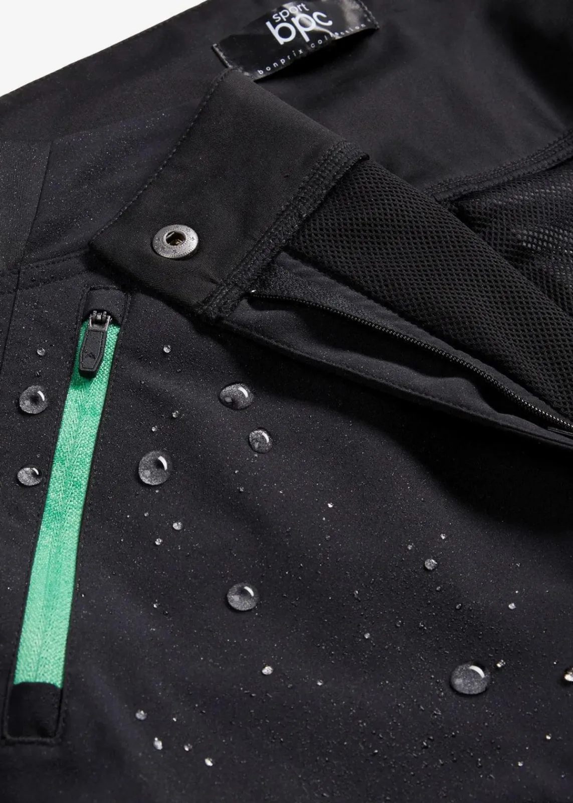 bonprix Bekleidung·Jumpsuits|Bekleidung·Sweat^Funktionshose mit Komfortbund, wasserabweisend schwarz