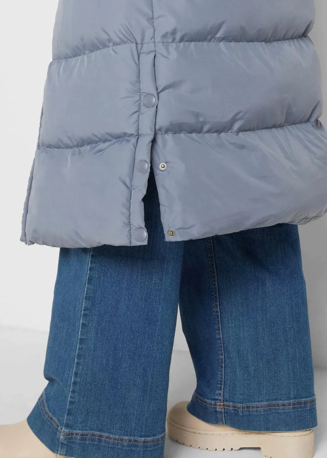 bonprix Jacken & Mäntel|Nachhaltigere Materialien^Funktions-Steppmantel mit isolierender Wärmetechnologie rauchblau