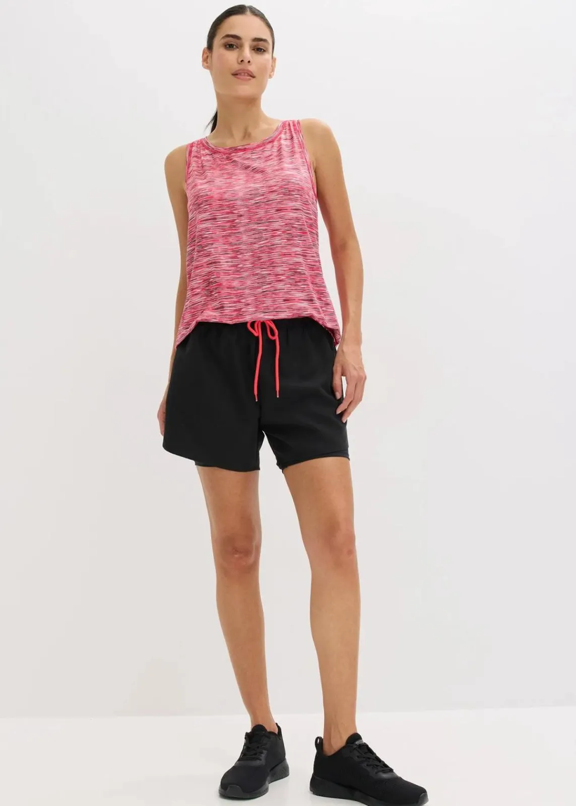 bonprix Bekleidung·Sweat|Sportbekleidung^Funktions-Top mit Racerback, schnelltrocknend paradiespink/schwarz